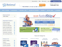 Tablet Screenshot of nationalincontinence.com